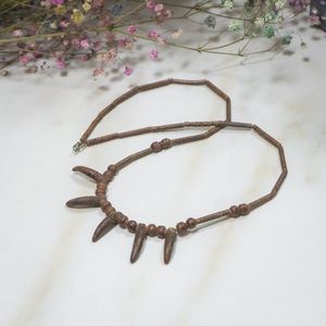 Wooden Bear Claw necklace
